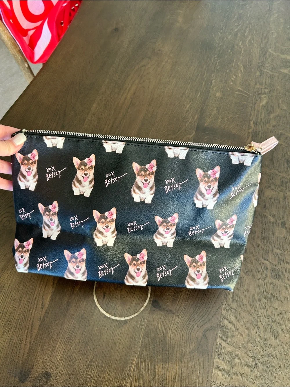 Betsey Johnson NWT corgi wristlet bag